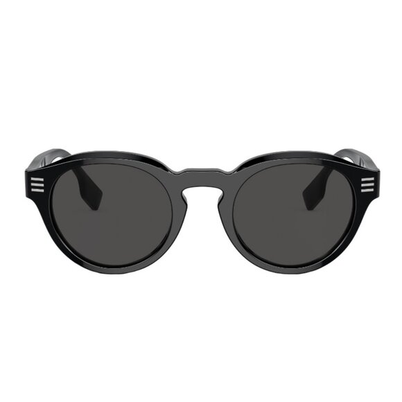 NEW BURBERRY ROUND BLACK MEN BE4404 3001/87 SUNGLASSES BE4404 300187 EYEWEAR - Picture 1 of 3